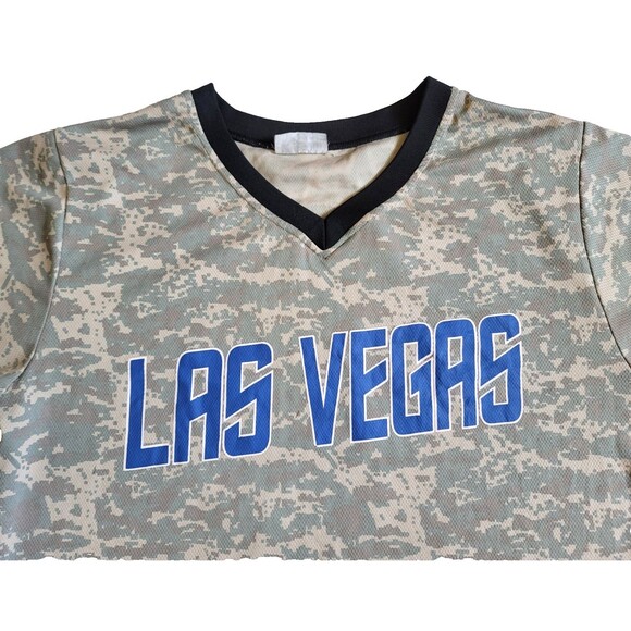 LAS VEGAS 51s USO MiLB Baseball SGA Digital 8-bit Camo Alien Pullover Jersey XL - Picture 2 of 7